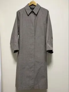 Uniqlo U ユニクロ　ブロックテックチェックコート　レインコート　ブラウン