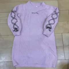 JENNI love ニットワンピース　リボン　ニット