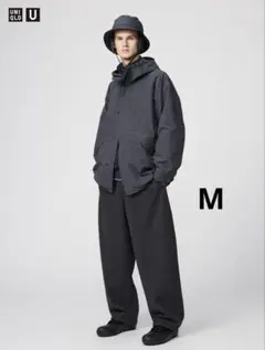 UNIQLO U ブラッシュドスウェットワイドパンツ M ダークグレー