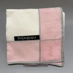 【新品未使用】Yves Saint Laurentバラ柄ハンカチ996-1