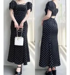 RESEXXY バブルスリーブマーメイドワンピース