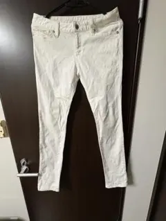 GU ジーユー レディース ホワイト スキニーパンツ