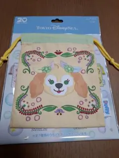 ダッフィー　ハートフェルトレターズオブフレンドシップ　20周年　巾着