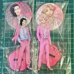 東京リベンジャーズ　くじ　桜スーツ　乾青宗　九井一　ホログラム缶バッジ　アクスタ