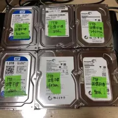 910 1TB HDD 3.5インチ 正常 6個 まとめ売り
