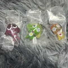 ケロロ軍曹めじるしアクセサリーであります　3点セット　ケロロ　ギロロ　クルル