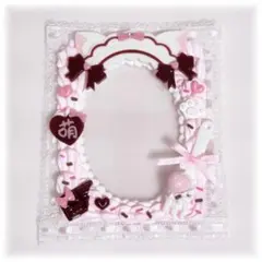 【011】トレカケースデコ 硬質ケース 猫耳 メイド バレンタイン