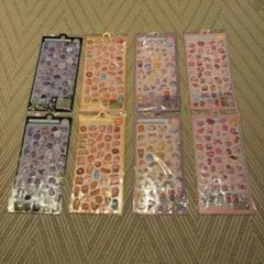 8枚セットぷくぷくシール　ボンボンドロップ風