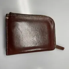土屋鞄 ブラウンレザーコンパクト財布