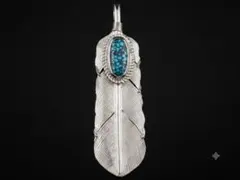 鷲見太郎 フェザーペンダント シルバー レインボートパーズ【新品