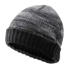 ニット帽 グレー 防寒 オシャレ ニット 冬 秋 シック 男女