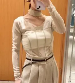SNIDEL コルセットデザインカットトップス IVR SWCT244244