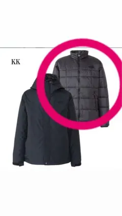 THE NORTH FACE NP62035 ダウンジャケットインナー L 黒