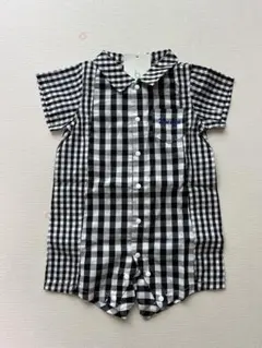 新品 ブランシェス ロンパース チェック 半袖 70