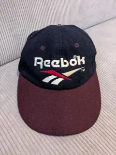90s Reebok ロゴ刺繍 キャップ ウール混 バイカラーのサムネイル