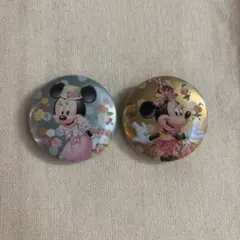 東京ディズニーリゾート　ミニーマウス 缶バッジ 2個セット