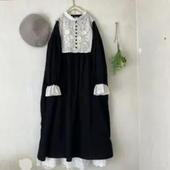 ぷー様専用★新品★サマンサモスモス ★sm2★胸元＆お袖レースと刺繍のワンピース