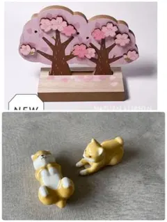 ひな祭り 動物フィギュアと桜飾り　春　お雛様　ナチュラルキッチン ひな祭り 動物フィギュアと桜飾り 春 お雛様 ナチュラルキッチン