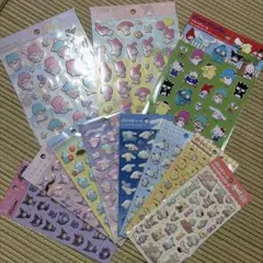 ぷくっとシールサンリオキャラクターシール ペタペタシールサンリオ　１１枚セット