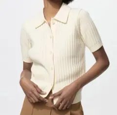 UNIQLO UNIQLO C リブポロカーディガン XS