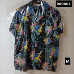RADIALL アロハシャツ 総柄 ギター柄 ブラック Мサイズのサムネイル