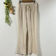 【c2815】✨Kastane カジュアルパンツ ウエストゴム ベージュ