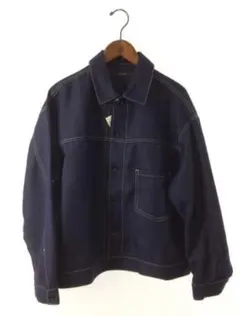 レイジブルー　ステッチショートブルゾン