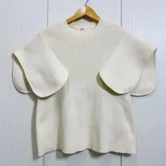 CFCL ショートスリーブ ラウンド トップ ホワイト - メルカリ
