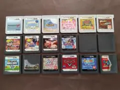 ジャンク品　状態難　マリオ　ナルト　プリキュア　など　ソフトのみ　18枚セット