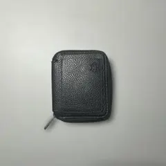 ブラックレザー二つ折り財布のサムネイル