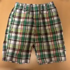 美品！ユニクロ　カラフルなチェック柄 半ズボン　綿100%