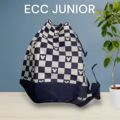 【ECC JUNIOR 】ナップザック リュック　巾着型　ディズニー ミッキー