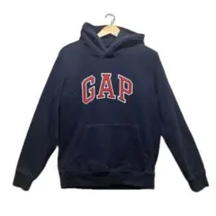 ギャップ GAP ロゴパーカー 裏起毛 スウェット ネイビー Sサイズ