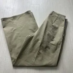 AURALEE ワイドチノパンツ サイズO カーキ色のサムネイル