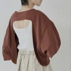 miette　バックシャンカットカーディガン　ミエットのサムネイル