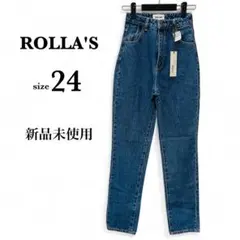 【ROLLA'S】ハイライズデニムパンツ《24》ハイウエスト 美脚 ストレッチ