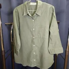 CIAOPANIC TYPY 七分袖グリーンシャツ