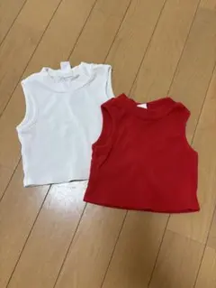 SHEIN ノースリーブタンクトップ 2枚セット