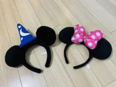 ディズニー　ファンタジア　ミッキー　ミニー　カチューシャ　 2点セット