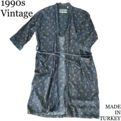 90s Vintage FALLRIVER 総柄ガウン