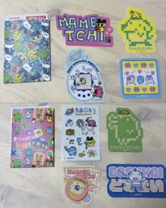 たまごっちダイカットステッカー　シール2セット8枚　まめっち くちぱっちなど