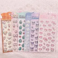 キャンドゥ ぷくっとシール　6点　サンリオ　クロミ　シナモロール　ポチャッコ