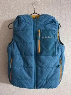 mont-bell モンベル　キッズ　フード付き中綿ベスト