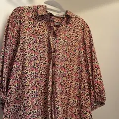 ZARA 花柄 ロングワンピース Sサイズ