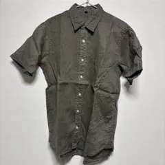 無印良品リネン半袖シャツ カーキのサムネイル