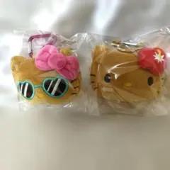 ハローキティカラビナ付きフェイスポーチ２点