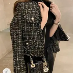dholic ツイードクロップドジャケット・p275079のサムネイル
