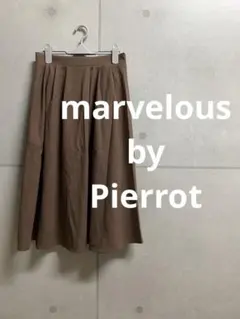 1177.marvelous by Pierrot新品 スエード調 膝丈スカート