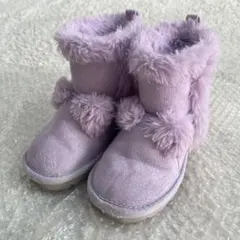 メゾピアノ　ファー猫耳ブーツ　17cm