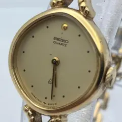 稼働品SEIKO クォーツ 腕時計 ゴールドカラー　レディース　ヴィンテージのサムネイル